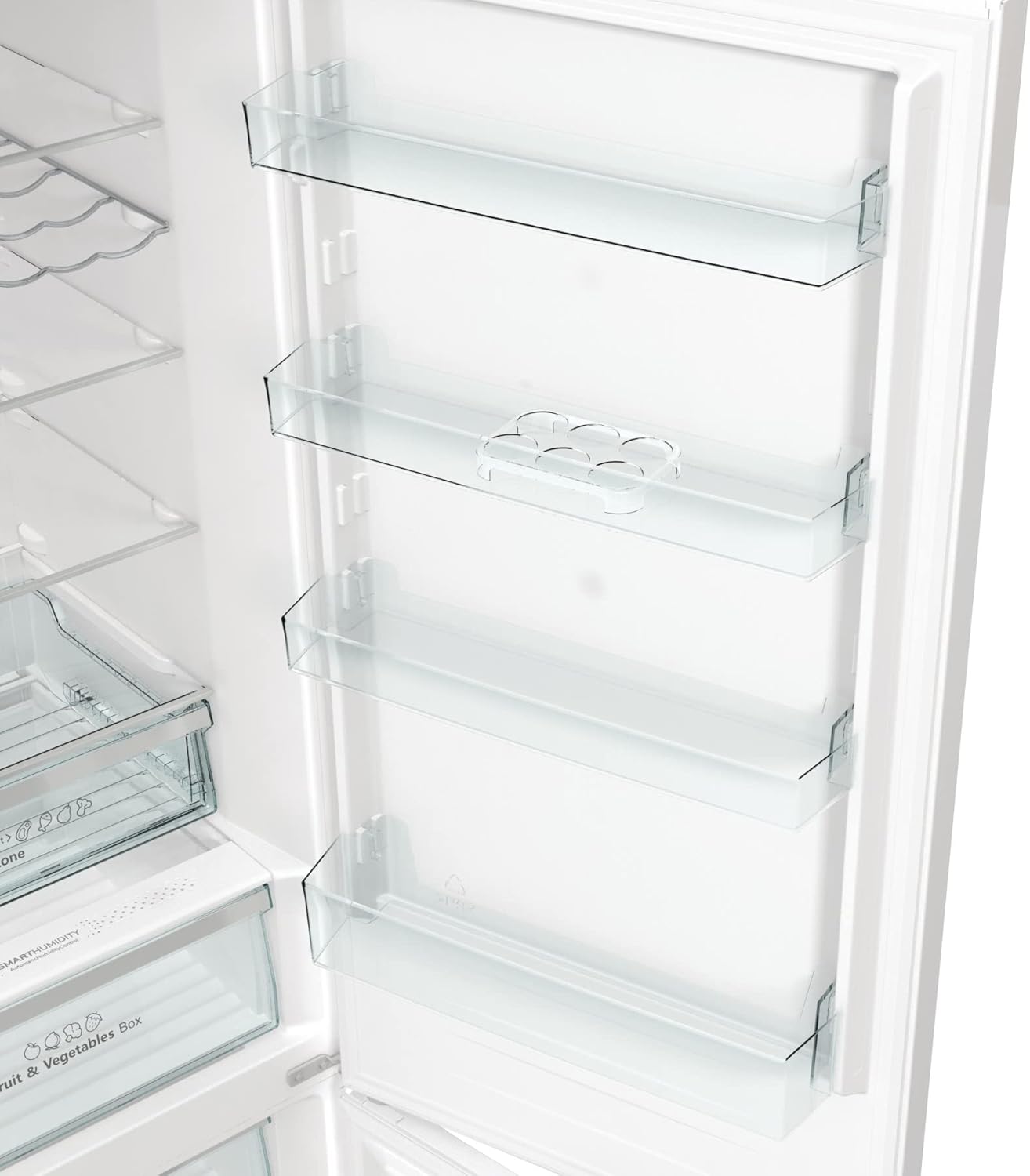 Hisense RB470N4SWC2 - Kühlschrank Premium Combi, No Frost, 2 M hoch, Klasse C, Flaschenhalter, AdaptCool-Technologie, umkehrbare Tür, leise 35 dB,
