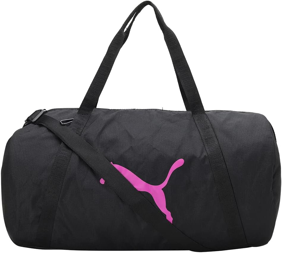 Puma Damen at ESS Barrel Bag Sporttasche, Black White, OSFA