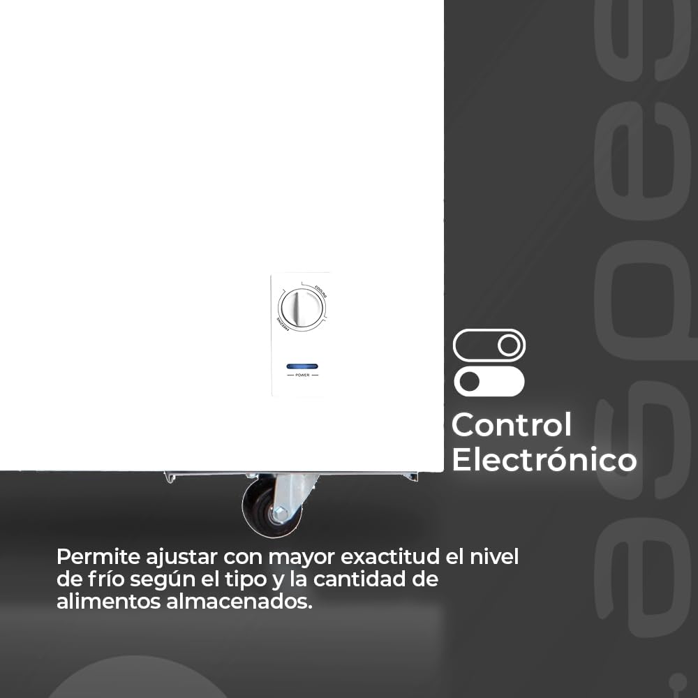 Congelador Horizontal Aspes ACHH5201EDC Blanco 508 Litros Capacidad, Doble Refrigeración, 2 Cestas, Bajo Ruido, Clase Energética E