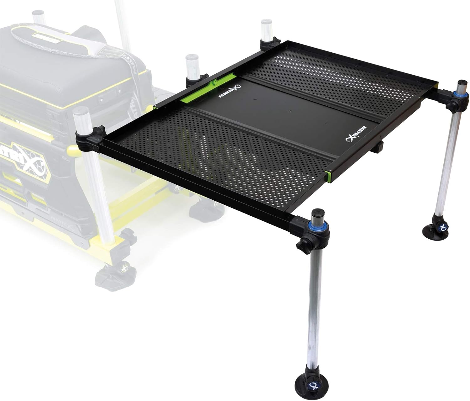 Fox Matrix XL Extendable Side Tray - Ablage für Sitzkiepe, Ablagetisch für Sitzplattform zum Stippangeln & Feedern, Köderablage