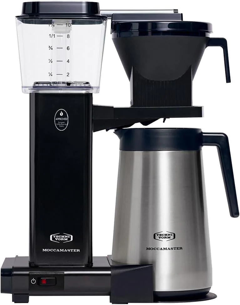 Moccamaster KBGT, filterkoffiezetapparaat met thermoskan, filterkoffiezetapparaat, Off-White, 1.25L