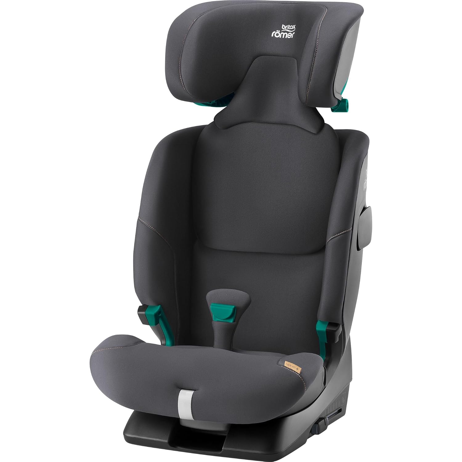BRITAX RÖMER Kindersitz ADVANSAFIX 2 Z-LINE, für Kinder von 76-150 cm (i-Size) mit und ohne ISOFIX, 15 Monate bis 12 Jahre, Space Black