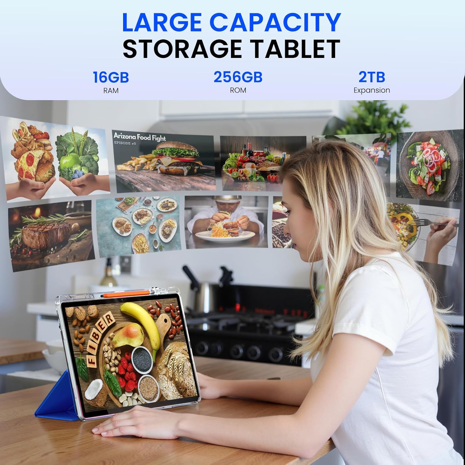 14 Inch Android Tablet 16GB RAM 256GB ROM 4G LTE