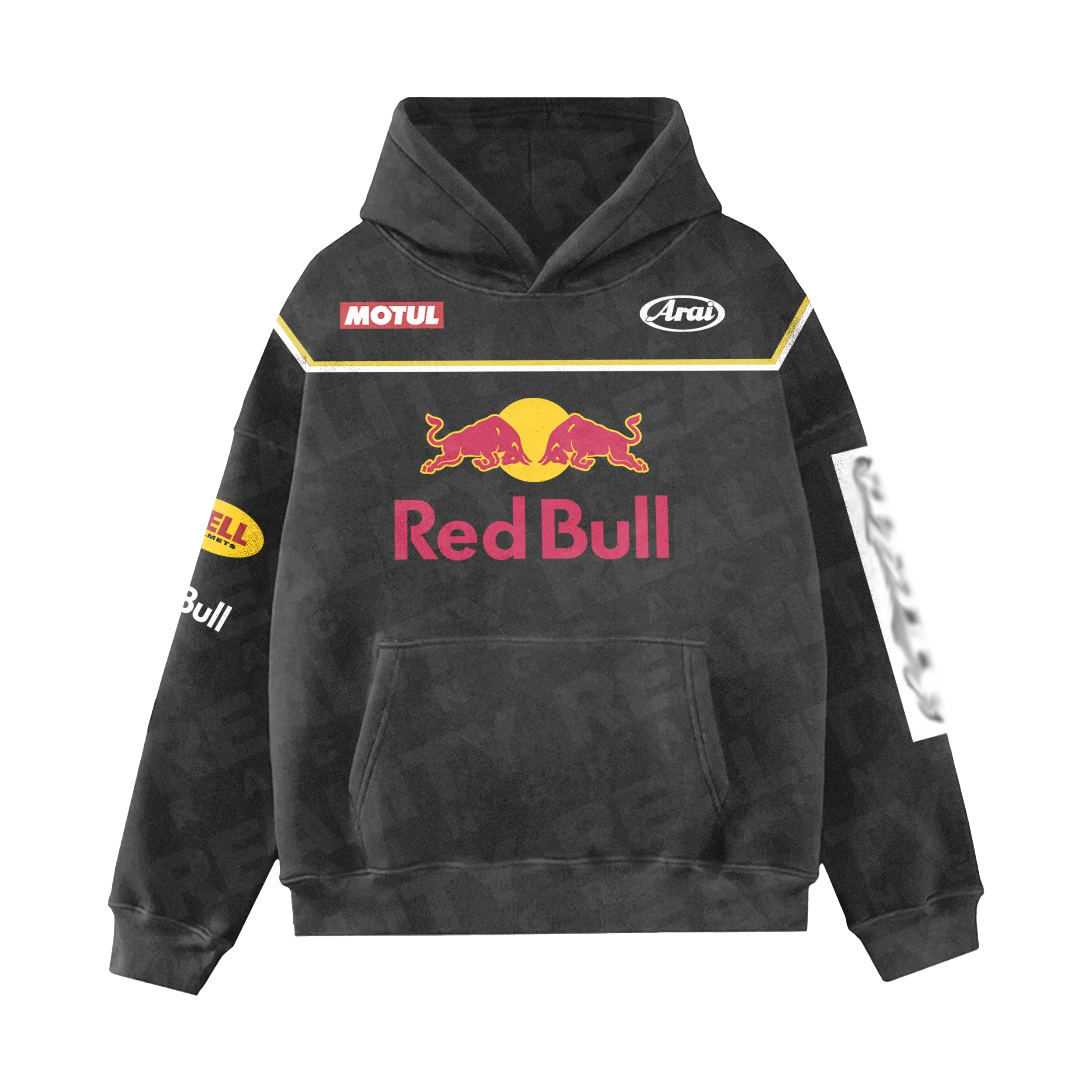 Washed Moto Inspired Hoodie v1