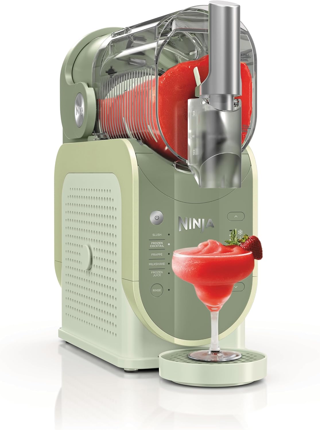 Ninja SLUSHi Maschine für Slush, Eis-Cocktails, Frappé, Milchshakes & gefrorenen Saft, ohne Eis oder Vorbereitungsaufwand, WhisperChill-Technology, fasst 1,9 L, Grün, FS301EUTG