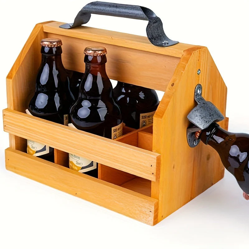 Vaderdagcadeau | Houten bierhouder | De ultieme metgezel voor barbecue en bier