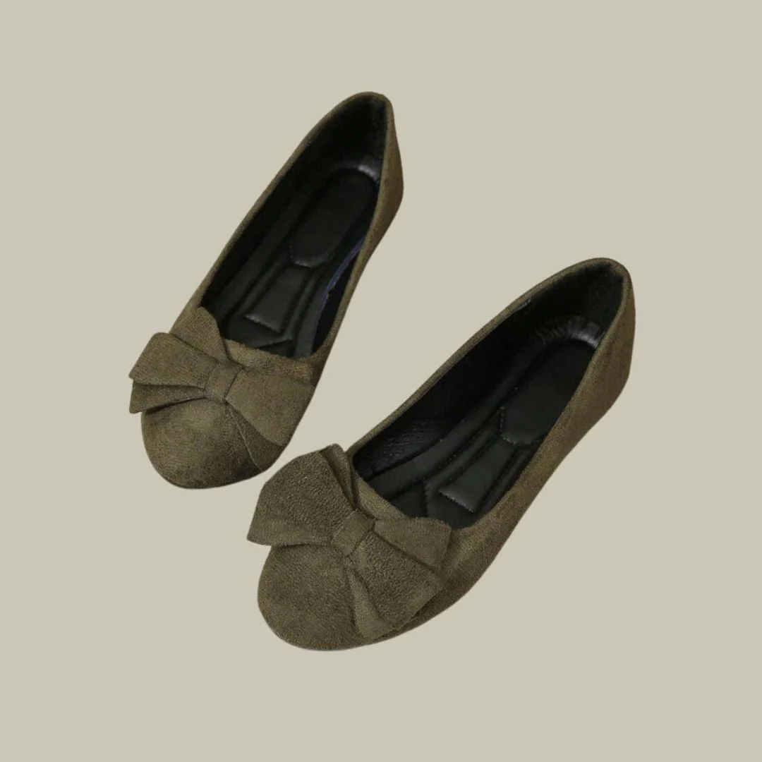 Orthop?dische Ballerinas mit Schleifendetail