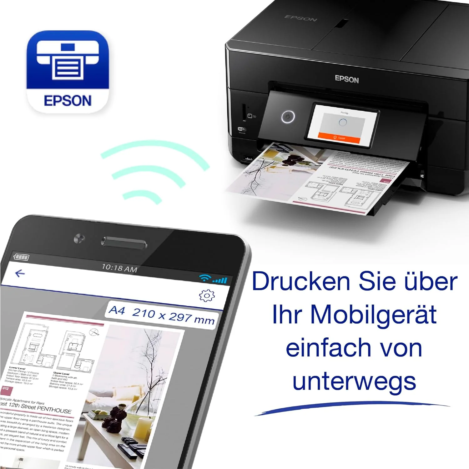 Epson Expression Premium XP-7100 draadloze A4-multifunctionele inkjetprinter