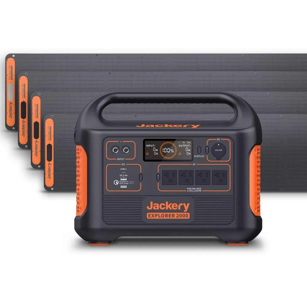 Jackery Solar Generator 2000 (Jackery 2000 4 x SolarSaga 200W)