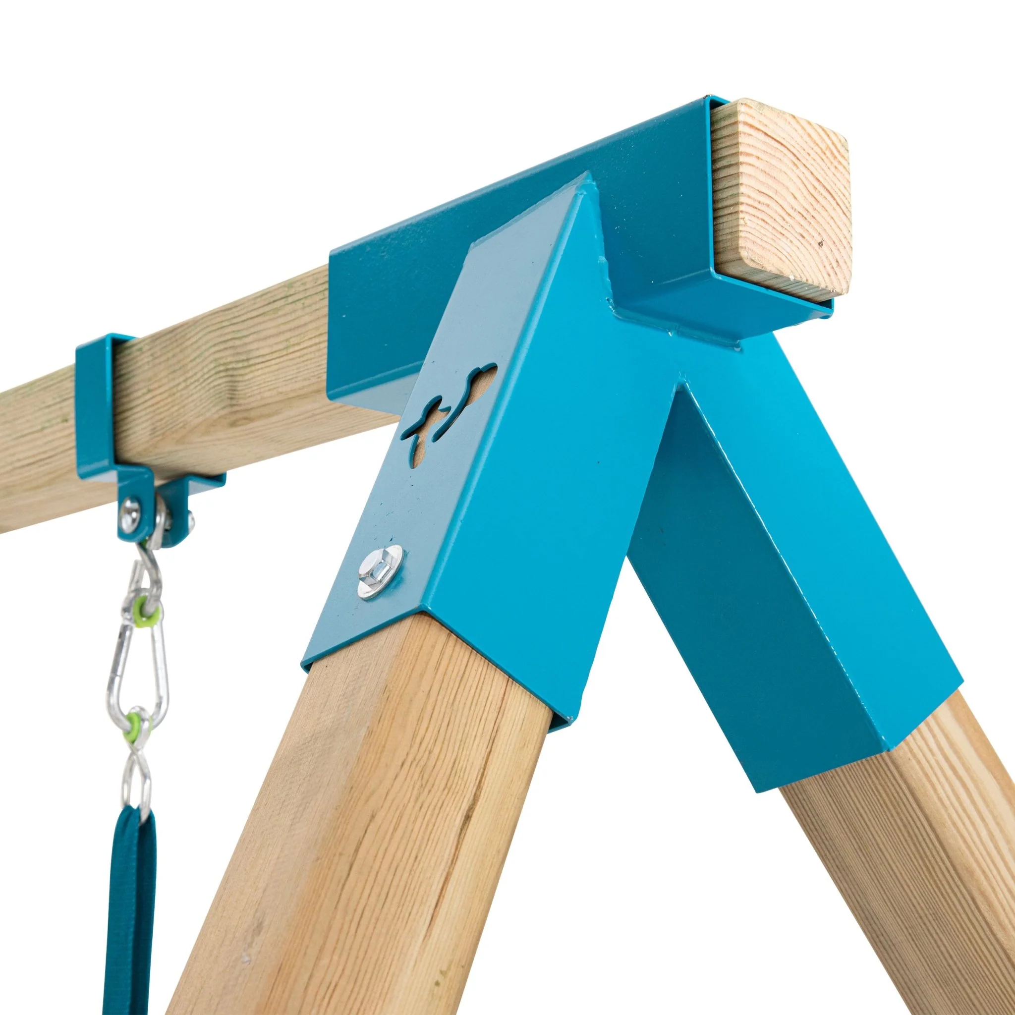 TP Skywood Klimstructuur van Hout met Ripple Glijbaan, Monkey Bars en Dubbele Schommelarm - FSC? Gecertificeerd