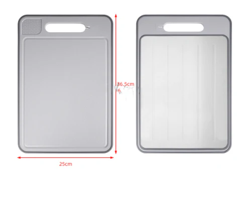4-in-1 Defrosting Cutting Board with Knife Sharpener �?Double-Sided Smart Chopping Board & Food Prep Tool