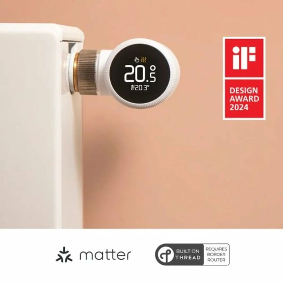 Slimme radiatorthermostaat met app-bediening en smart home-integratie �C eenvoudige installatie, energiebesparend, compatibel met gangbare radiatoren