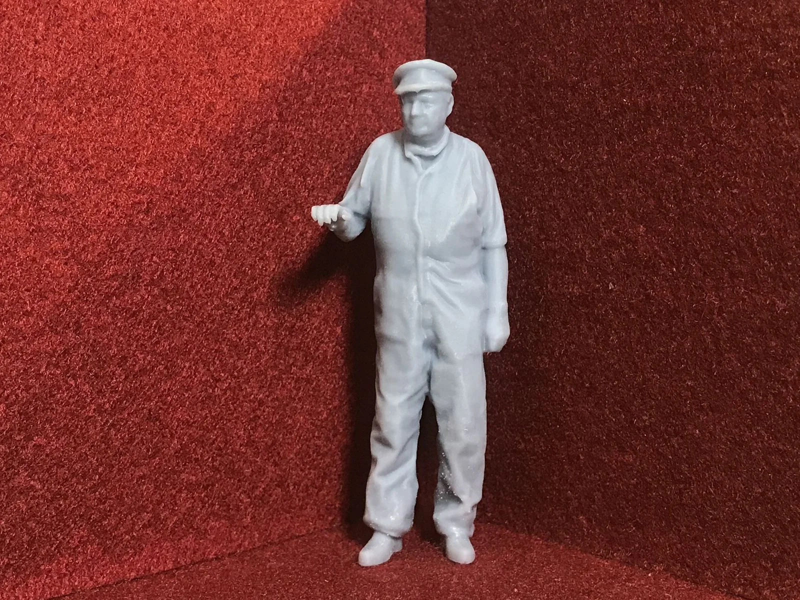 G-Scale Driver figure in overalls - 3D scan of a real person - MD011 (also GN15)