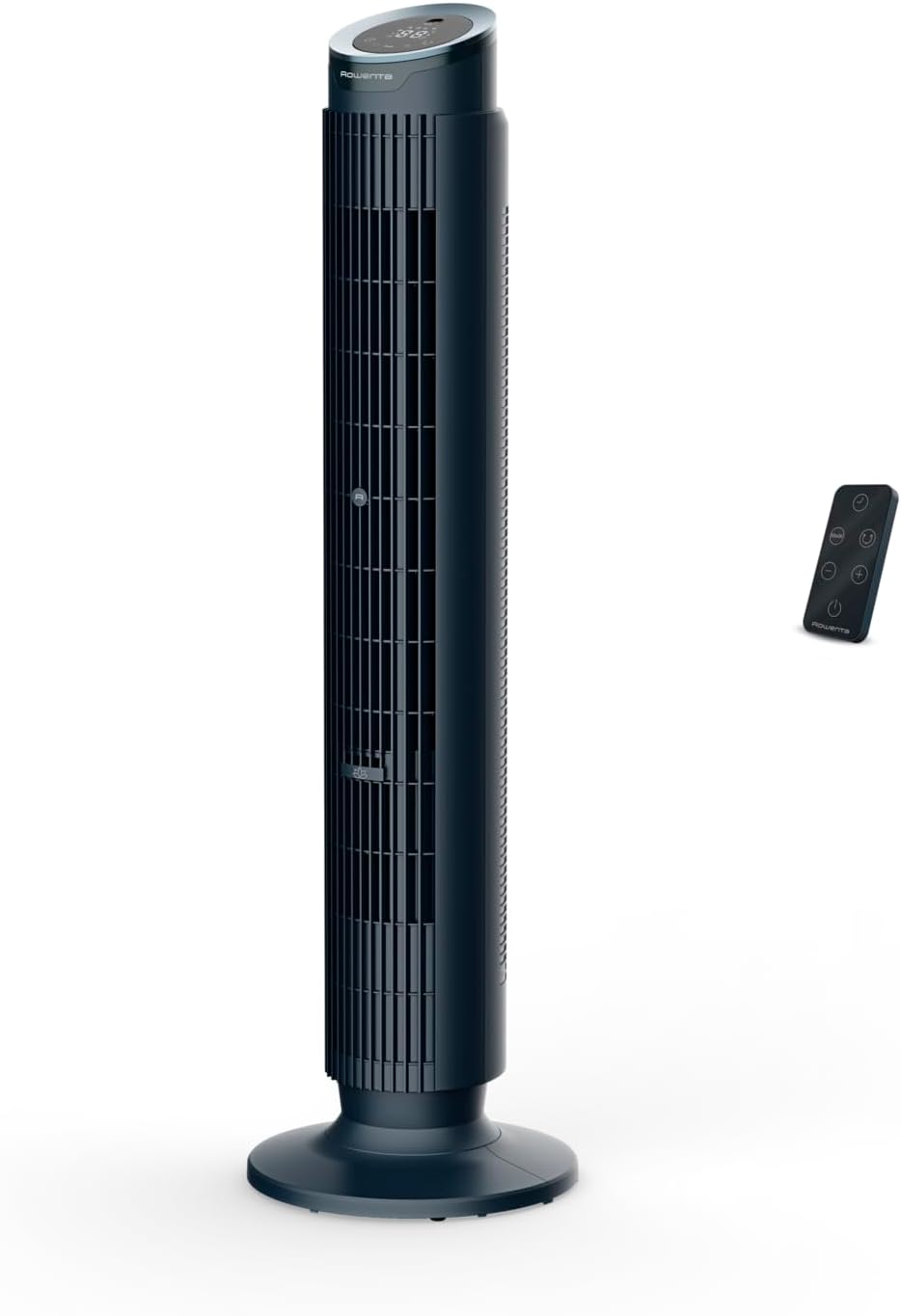 Rowenta Eole Silence Force Turmventilator, leistungsstark, Silent-Modus, 12 Geschwindigkeitsstufen, 5 Automatikmodi, Timer, 60-90°-Schwenkung, Fernbedienung, Staubschutzabdeckung, Blau, VU7050F0