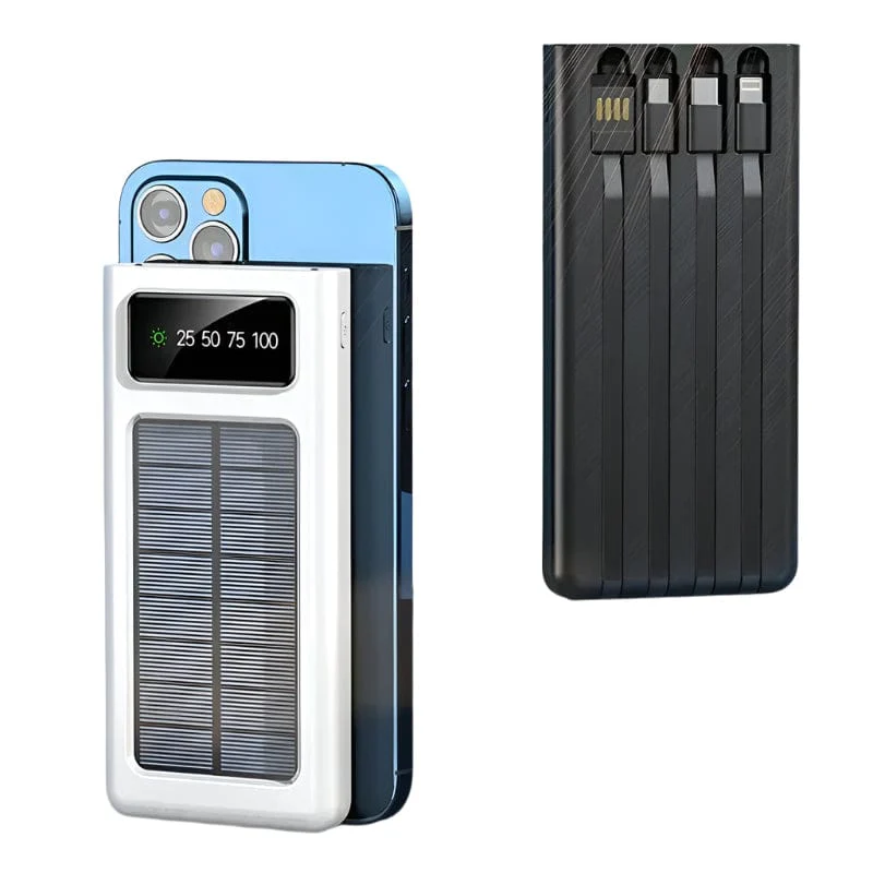 200000mAh Solar Power Bank ¨C 4-in-1 Ultra Capacity Fast Charging