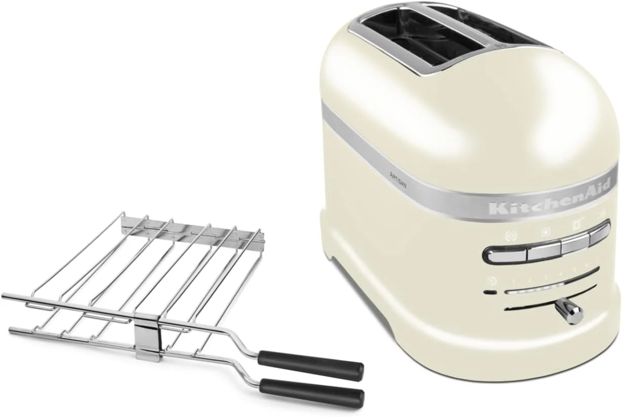 KitchenAid Toaster f��r 2 Scheiben mit Sandwich-Zange | Artisan | Retro Toast Machine | Verschiedene Funktionen und Br?unungsstufen | Gr��n