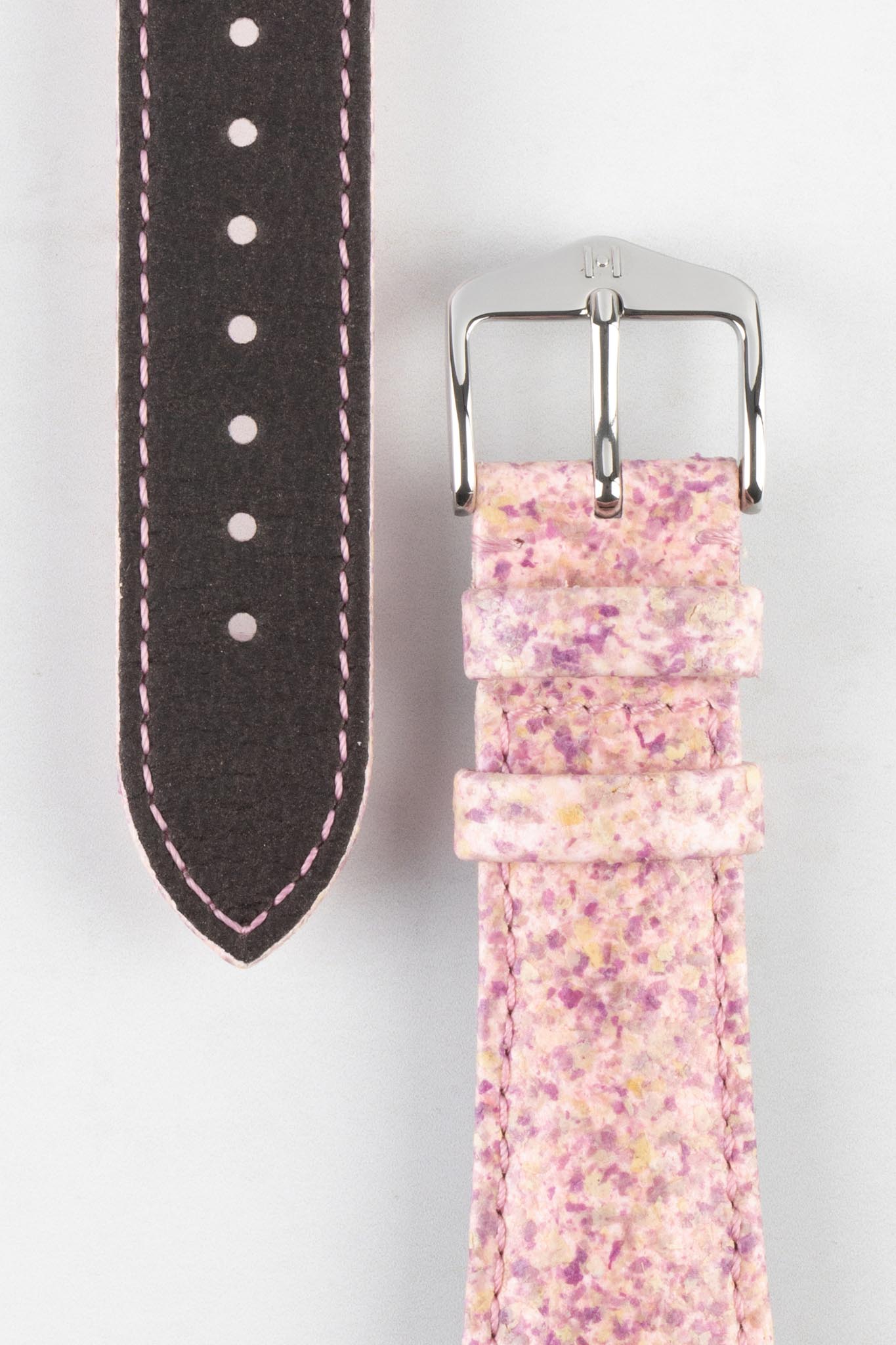 Hirsch ROSE Petal Vegan Fibre Watch Strap in PINK