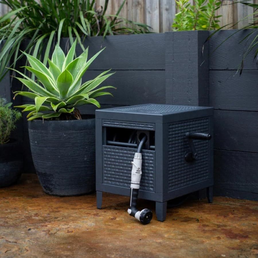 Durable 30m Metal Hose Reel Box by Hoselink