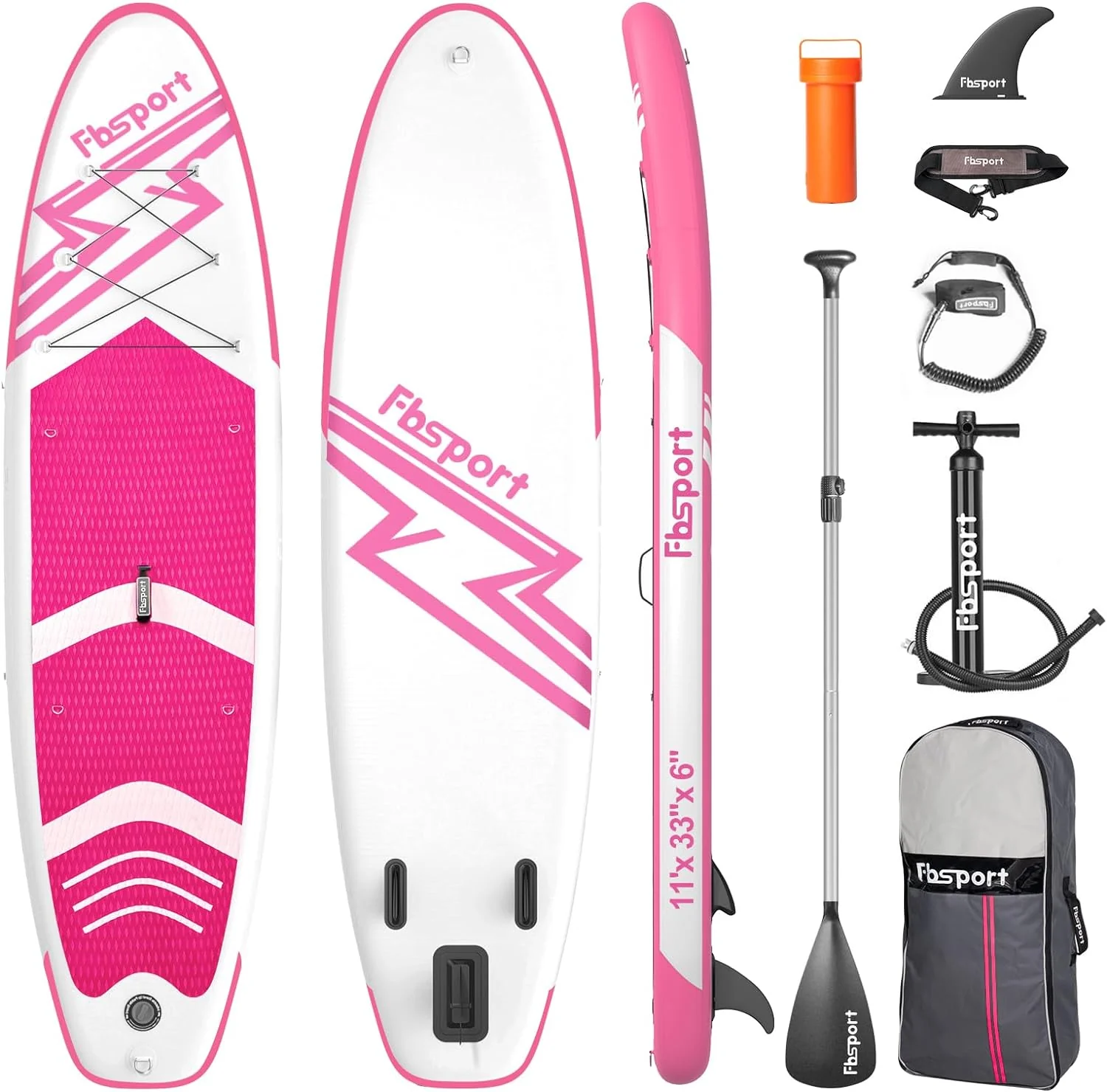 Premium-Stand-Up-Paddle-Board, Yoga-Board mit strapazierf?higem SUP-Zubeh?r und Tragetasche | Breiter Stand, Surf-Kontrolle, rutschfestes Deck, Leine, Paddel und Pumpe f��r Jugendliche und Erwachsene