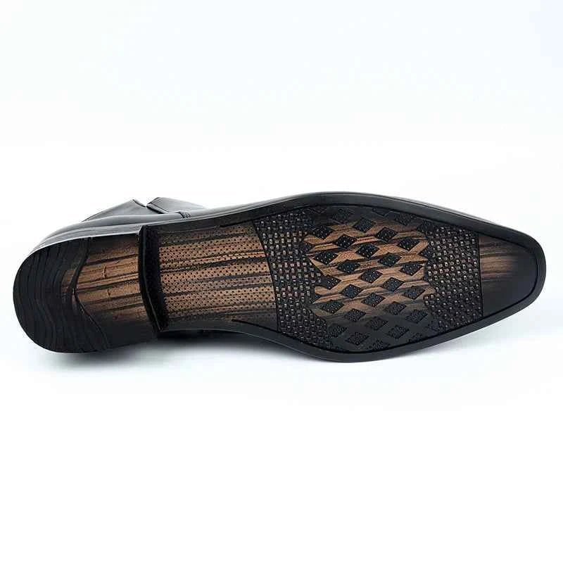 Chelsea Stiefeletten f��r Herren aus Leder mit bequemem Slip-on Design
