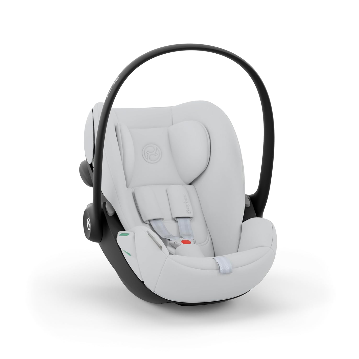 CYBEX Gold Babyschale Cloud G i-Size Comfort, Inkl. Neugeboreneneinlage, Ab Geburt bis ca. 24 Monate, Für Kinder ab 40 cm bis 87 cm, Max. 13 kg, Moon Black