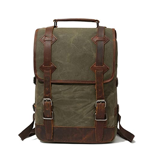 Modo Zaino Uomo Borsa Computer Zaini Casual, Borsa a tracolla for scuola all'aperto da viaggio casual Zaino for laptop grande in tela di tela vintage Zaino da lavoro Zaino da lavoro casual Multifunzio : Informatica