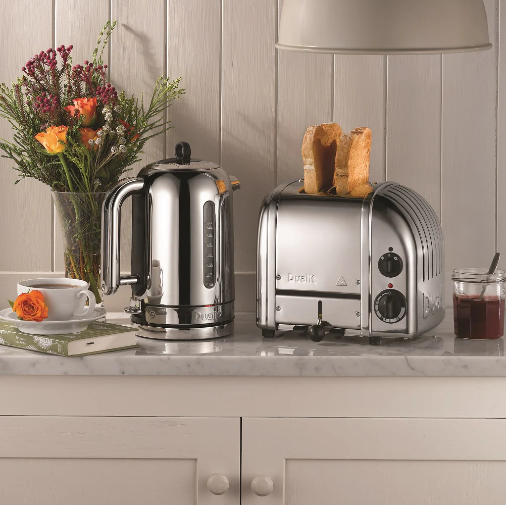 2025 Dualit Toaster Set 2 �C 2-sleuf Broodrooster met Broodjeshouder en Sandwich Tang