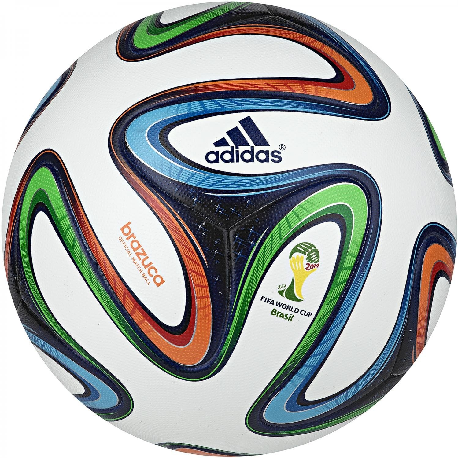 adidas Spielball Brazuca Offical Match Ball, Vicred/Lgfogo/Crared, 5, G73617