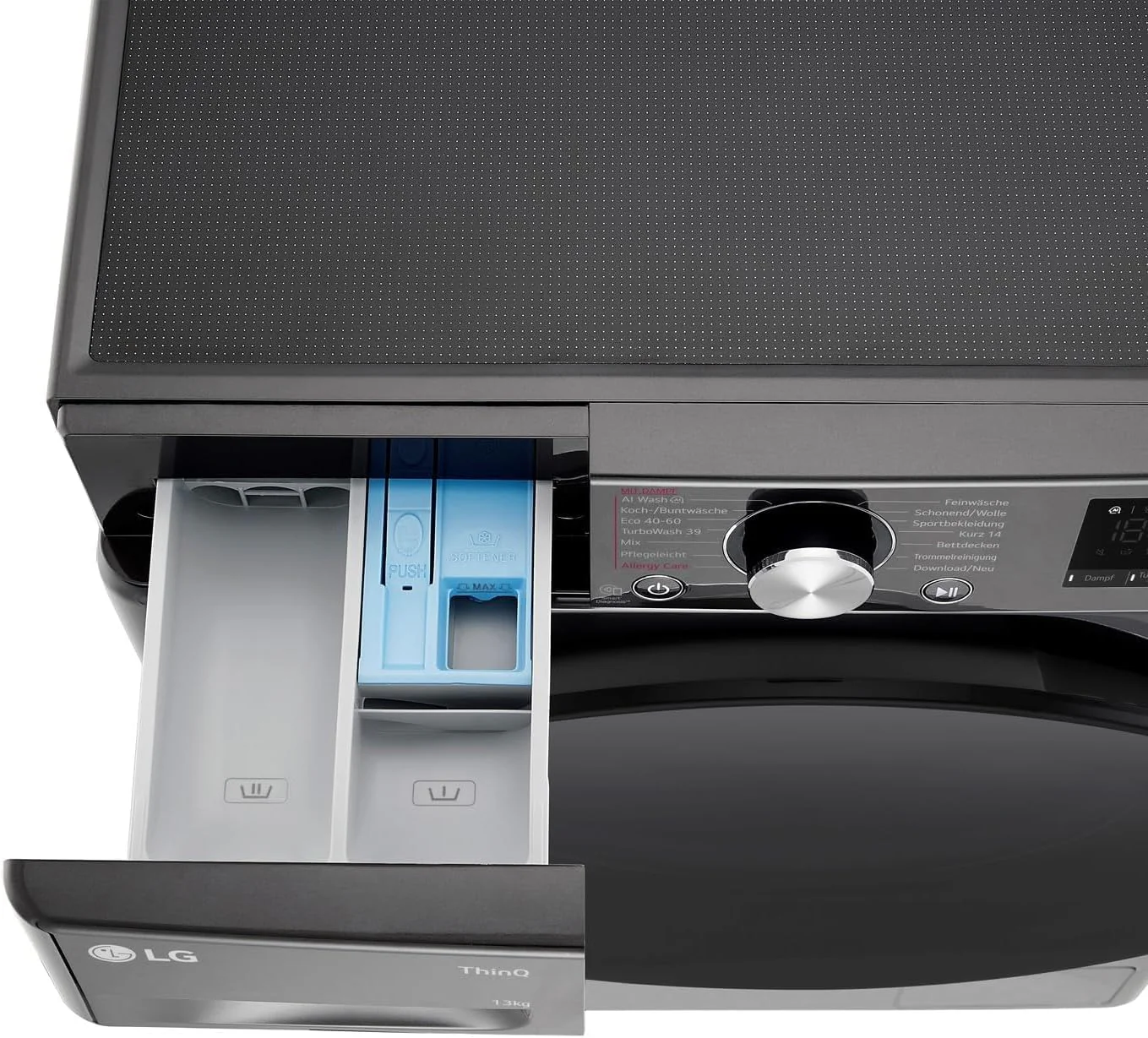 LG F4WV7080, Klasse A, Voorlader Wasmachine 8 kg, 1400 tpm, AI Direct Drive, Wi-Fi, Dieptereiniging met Stoom, Grote Capaciteit, TRIPLE A, Veiligheidsglas Buitendeur, 62 x 60 x 85 cm ? Wit