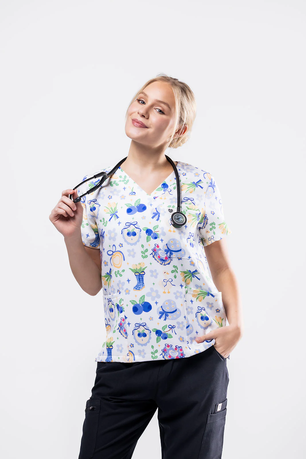 Coquette Scrub Top