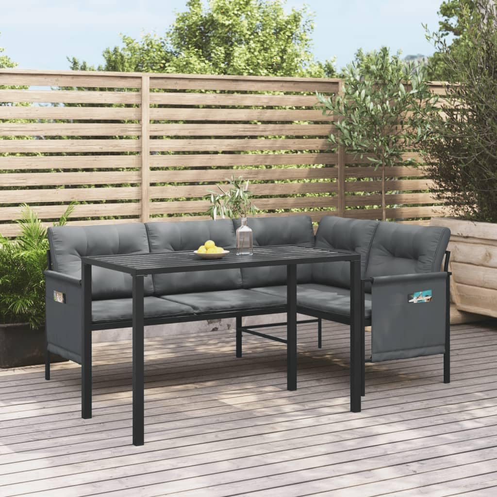 SKM 2-TLG. Garten-Essgruppe Anthrazit Stahl, Weight: 34.8 kg, 3187259