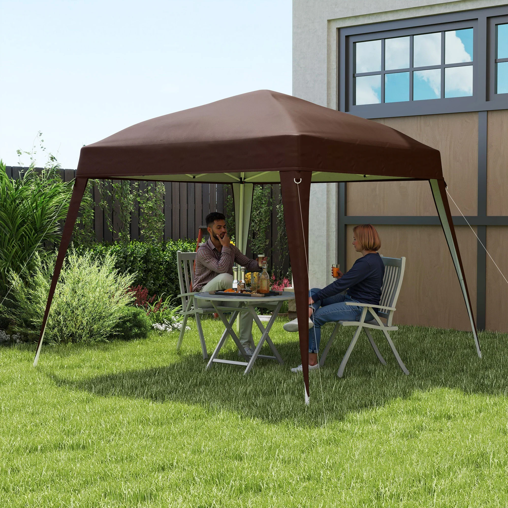 Outsunny Paviljoen Vervangend Dak UV50+ Opvouwbaar