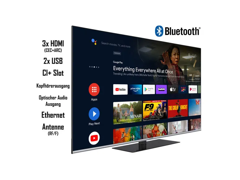 Fernseher ?QUAN900M? QLED Android Smart TV 4K UHD