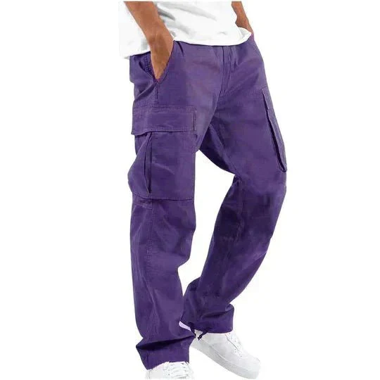 Herren-Cargohose aus Baumwolle mit Seitentaschen