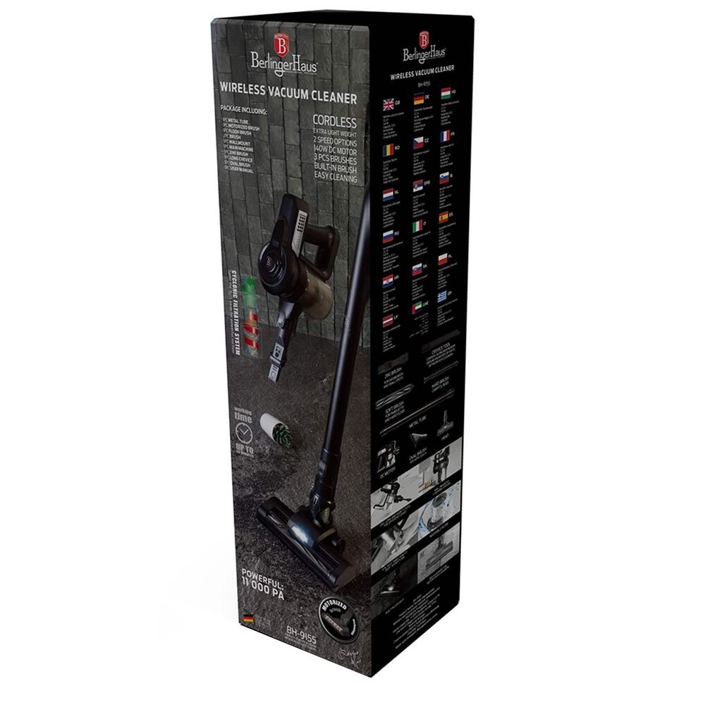 Odkurzacz pionowy BerlingerHaus Black Silver, bezprzewodowy, 120 W