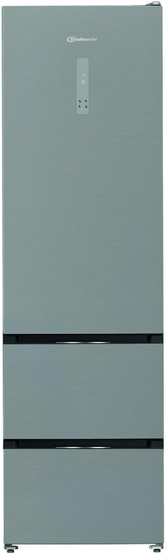 Bauknecht KGDD NF 200C Dual Cool Total NoFrost Kühl-Gefrierkombination/Nutzinhalt 351 Liter/ 203,5 cm Höhe/FreshShield/Smoothfit, Edelstahl