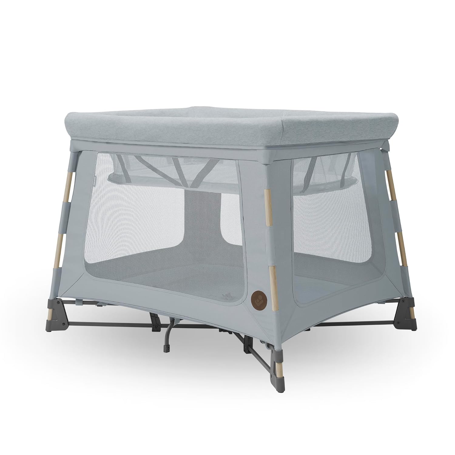 Maxi-Cosi Swift 3-in-1 reiswieg baby, wieg, 0-3,5 jaar, tot 15 kg, in hoogte verstelbare reiswieg, 2-in-1 matras, ultralicht, in 1 seconde inklapbaar, reistas, Eco Care, Beyond Grey