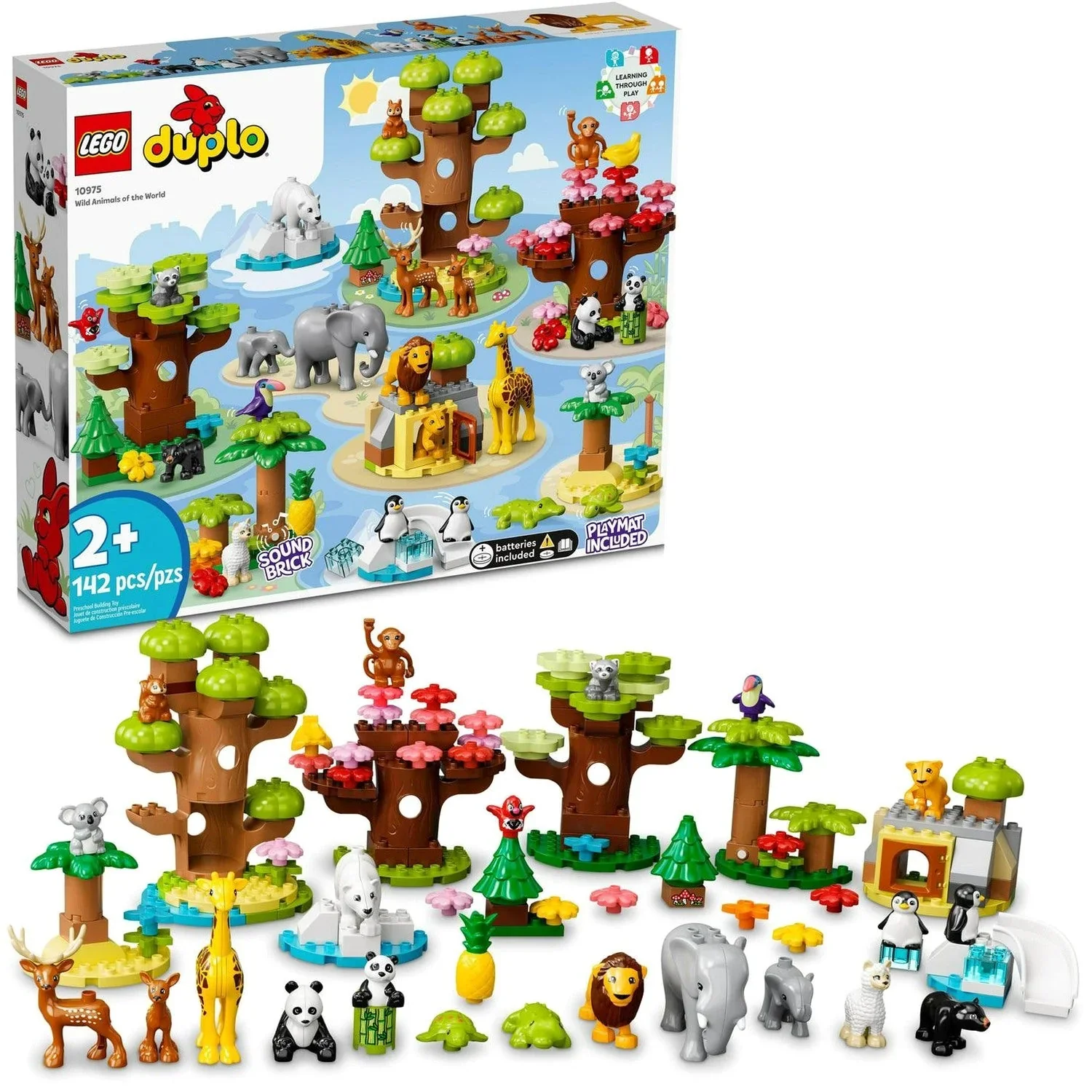 DUPLO Wild Animals of the World 10975 Building Toy Set (142 Pieces)