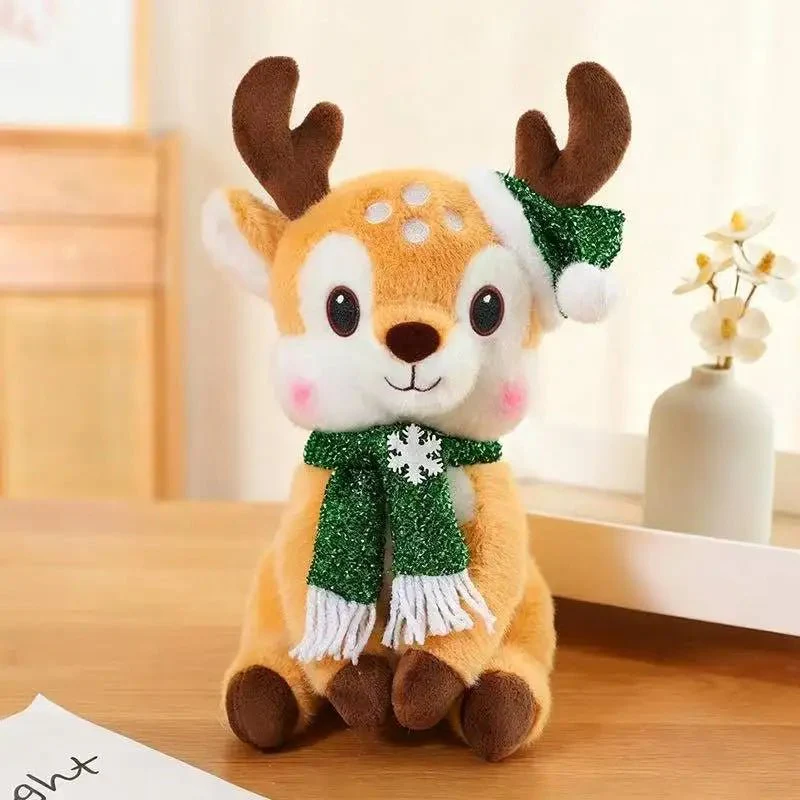 CUDDLESCARF – Charmante Kerstpluchepop in Cartoon-Design