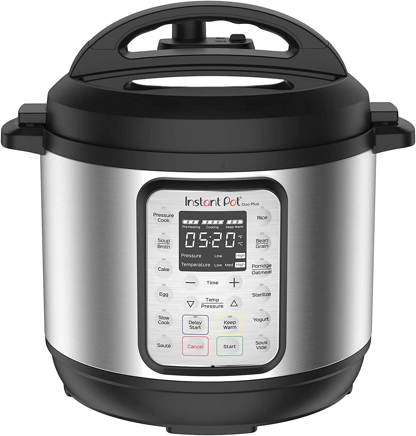 Instant Pot Pro 10-in-1-Elektro-Multikocher 1200 W, 5,7 L – Schnellkochtopf, Schongarer, Reiskocher, Dampfgarer, Sautierpfanne, Sterilisator, Joghurtbereiter, Sous Vide Gert – Schwarzer Edelstahl