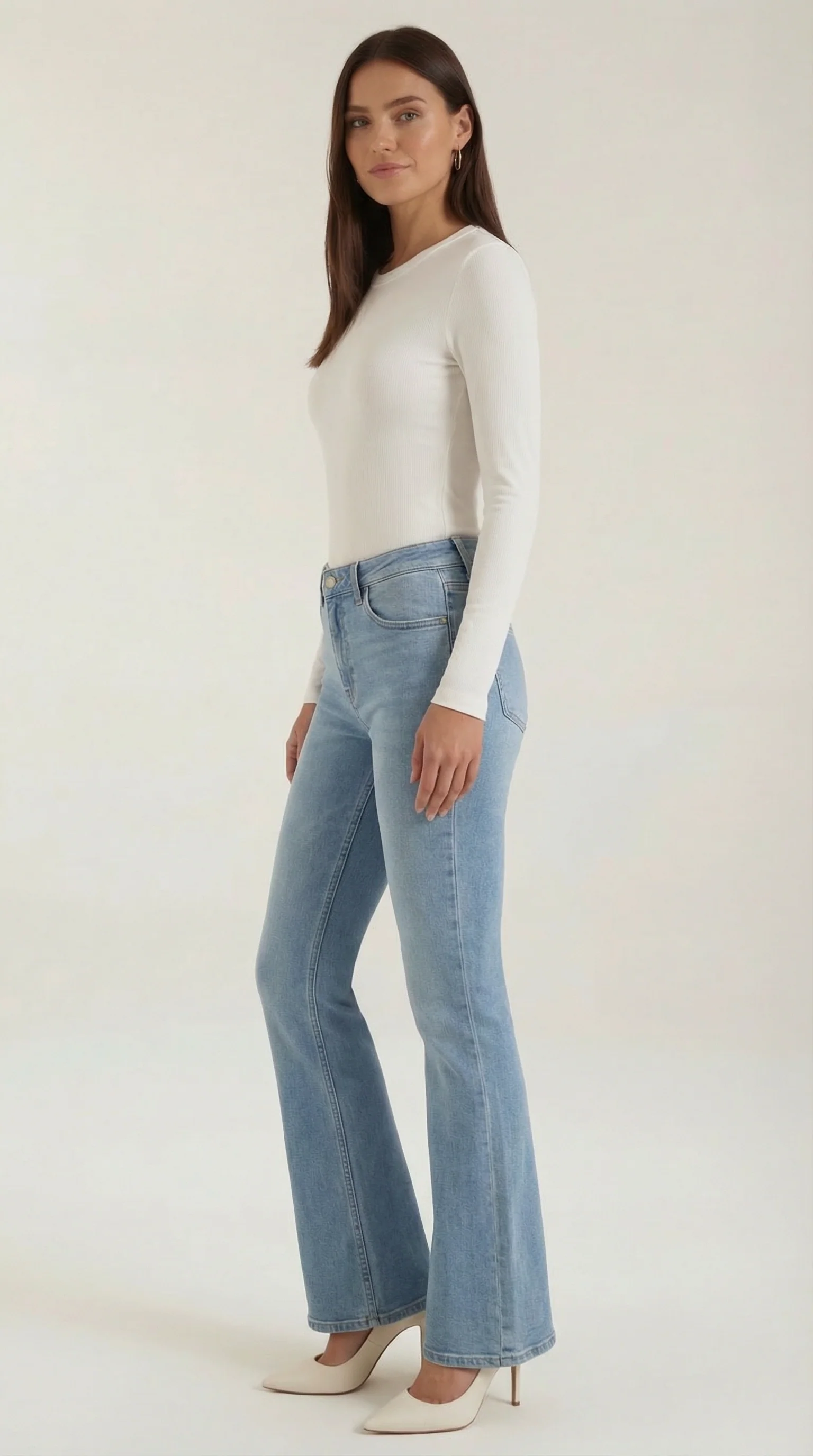Langarmshirt mit gerippter Struktur
