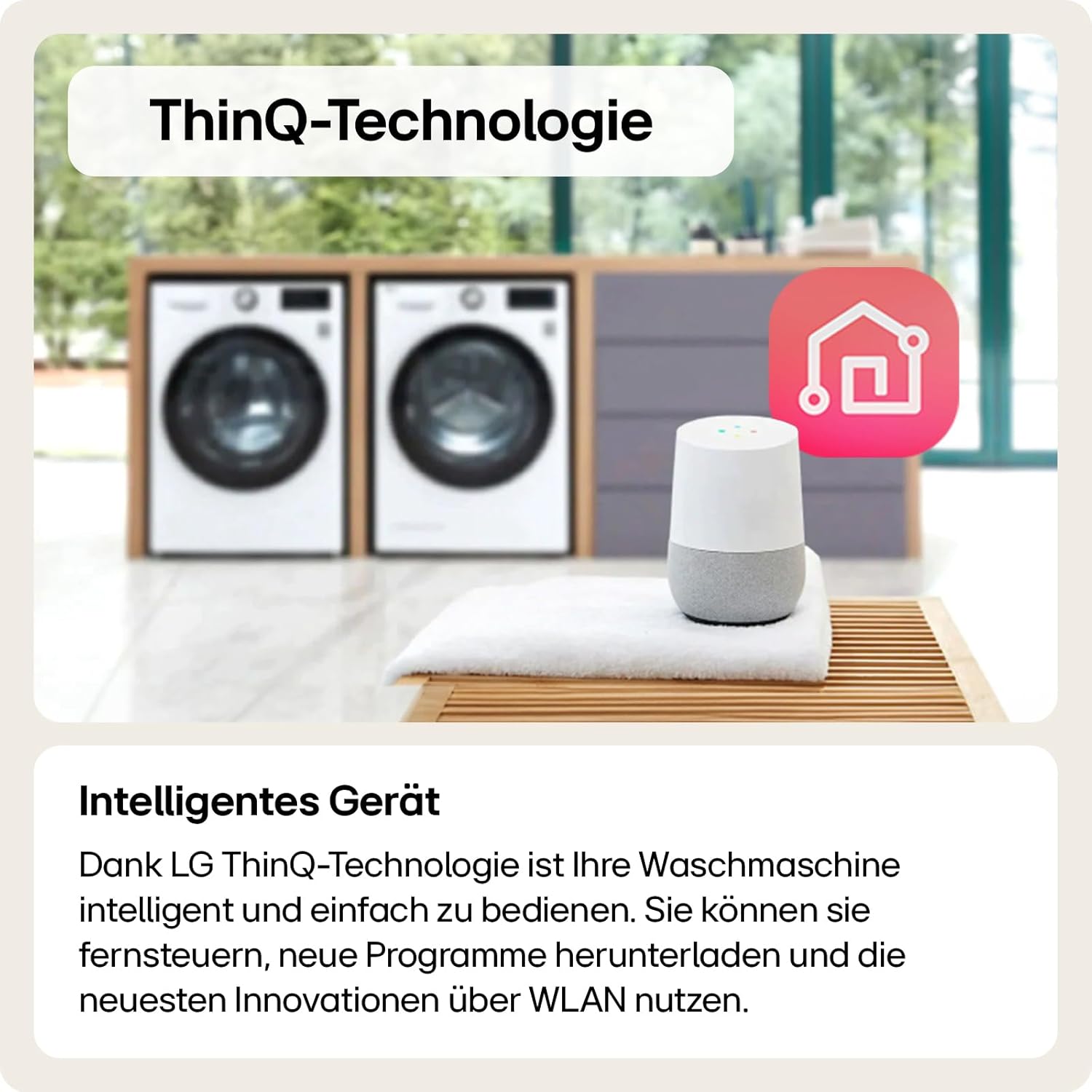 LG W4WR7096YB, Klasse D, Frontlader-Waschtrockner 9 - 6 kg, 62 x 60 x 85 cm, Wi-Fi, AI Direct Drive, Tiefenreinigung mit Dampf, TurboWash 360, Große Kapazität, Außentür aus gehärtetem Glas, Weiß