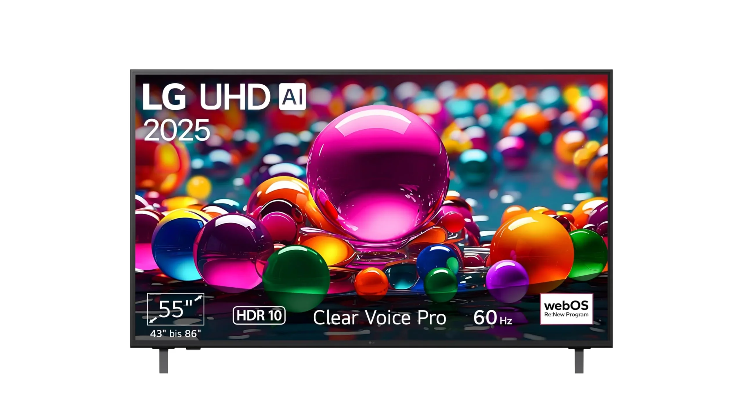 LG 55UA75006LA TV 55 Zoll (139 cm) 4K UHD AI TV (��7 Gen8 4K AI Prozessor, webOS 25, 60Hz) [Modelljahr 2025]