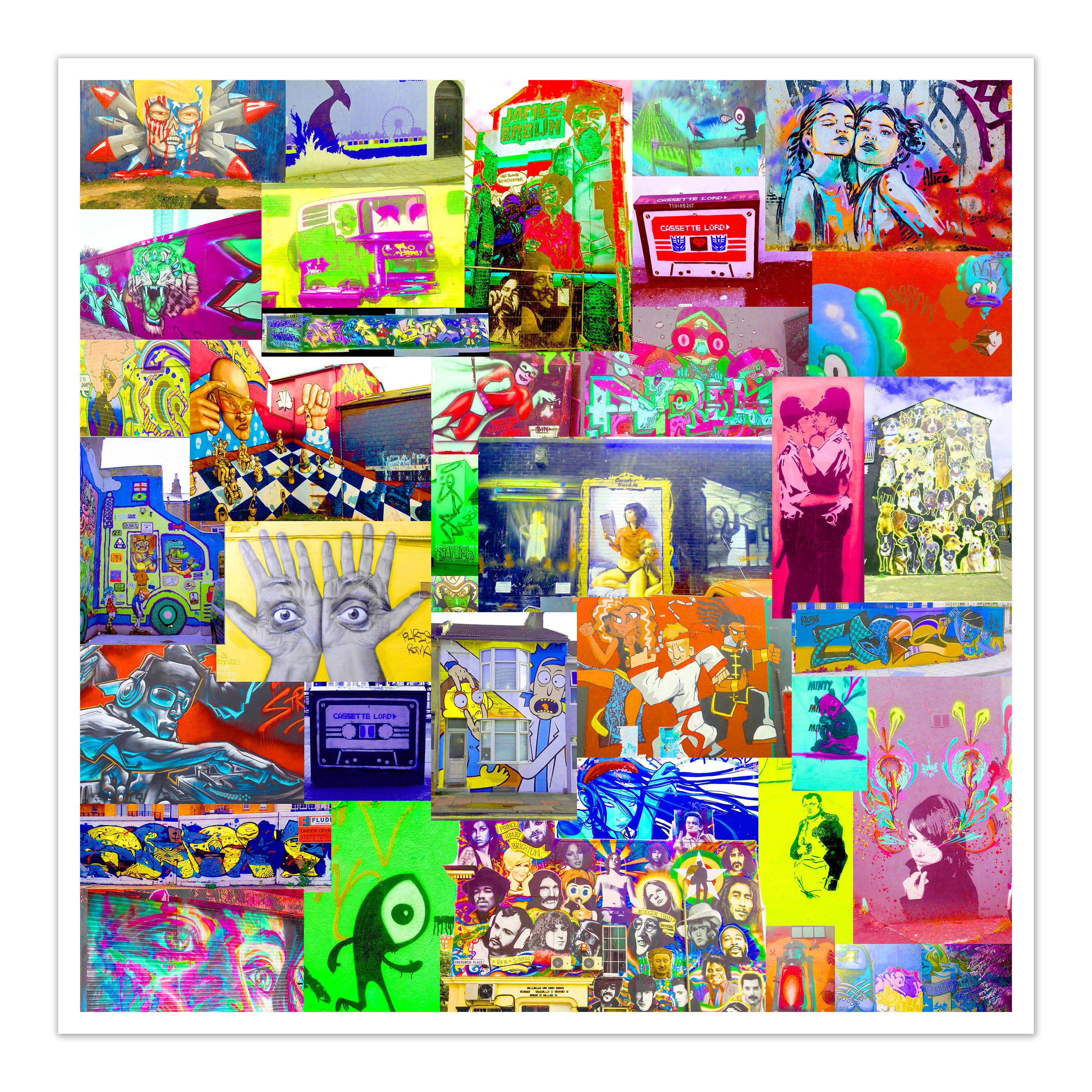 Brighton Ode to Street Art. Print