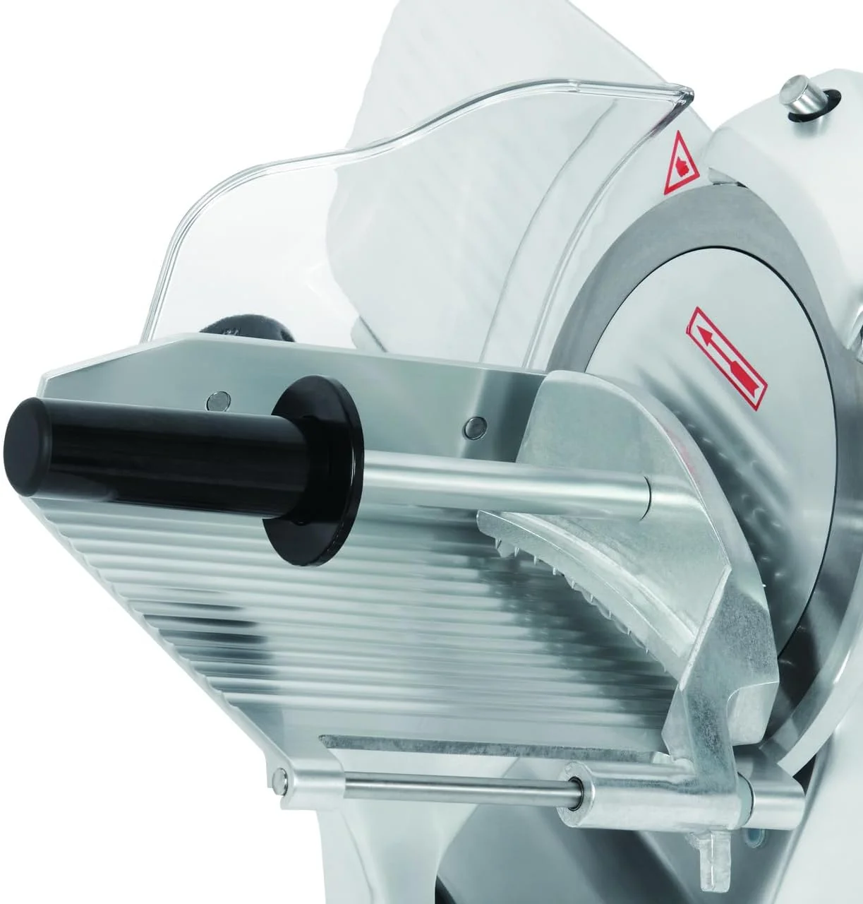 METRO PROFESSIONAL Cortafiambres GFS3019, Cuchilla 19,5 cm, Grosor 0-12 mm, 120 W, Aluminio Anodizado, Plata