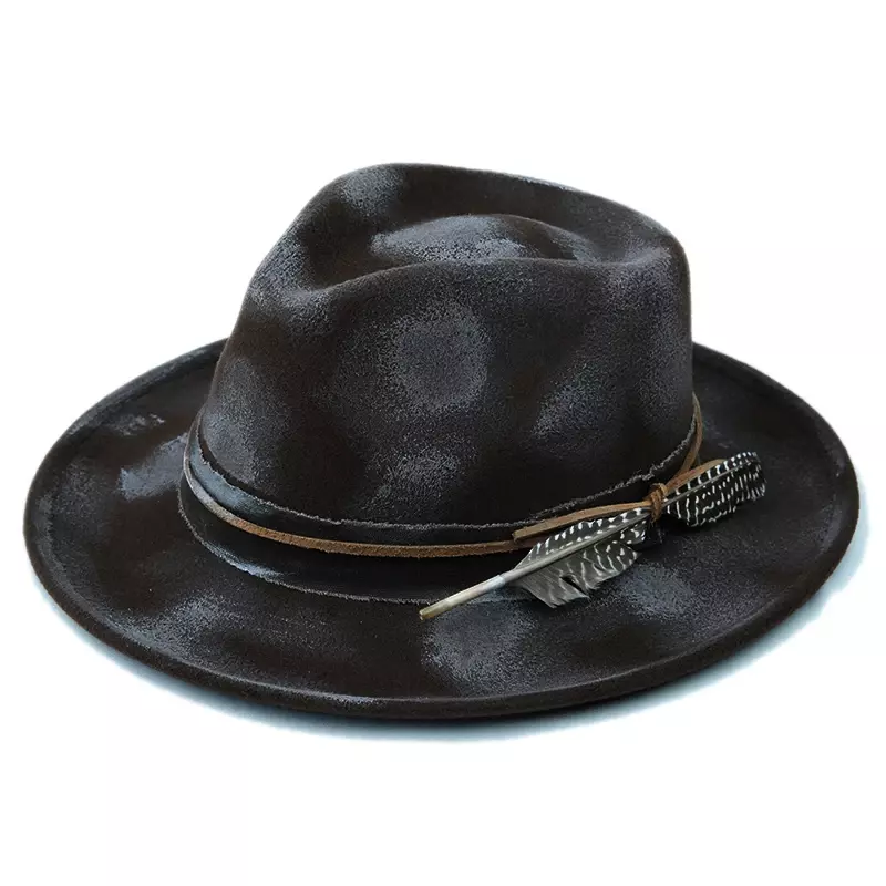 Denver Retro Handmade Burned Fedora Hat