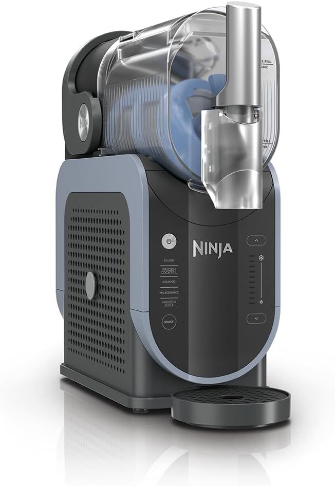 Ninja SLUSHi Professional Frozen Drink Maker, 5 Presets, Compact, 9 Servings, 2.6L, Artic Blue/Grey