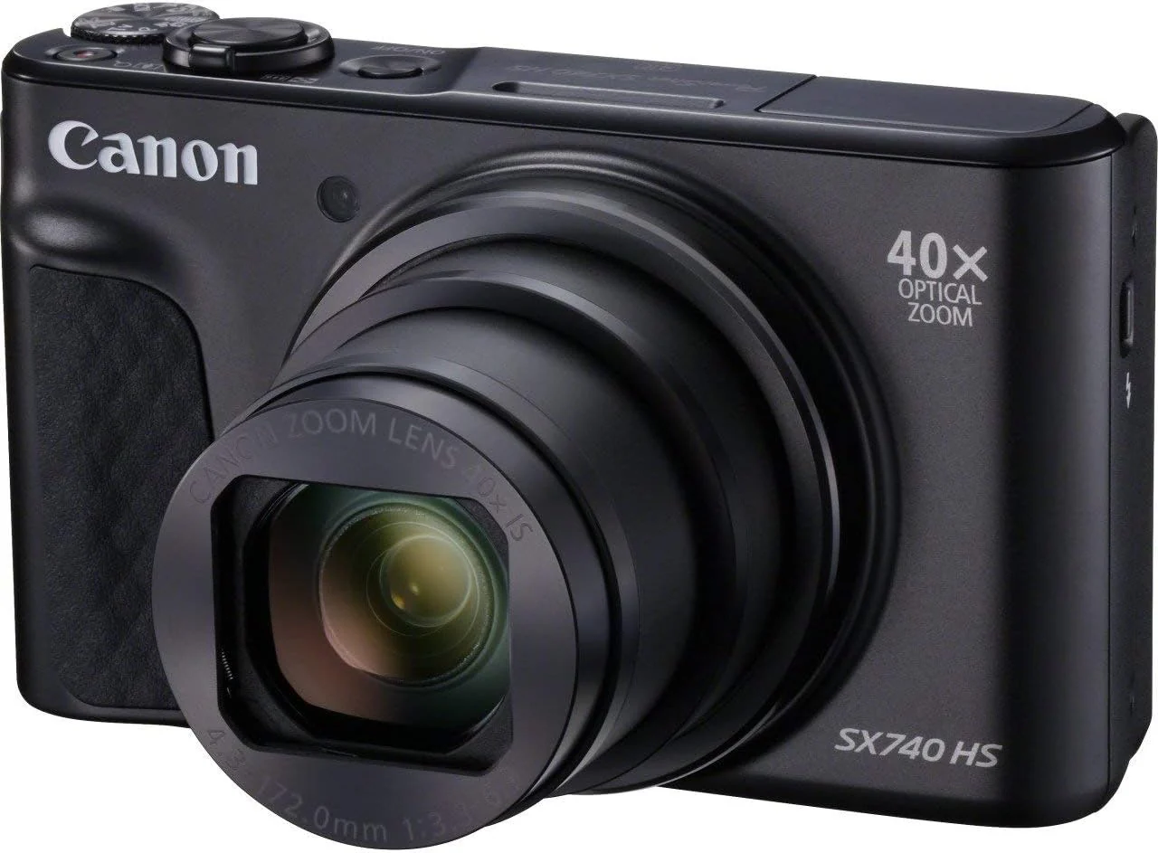Canon PowerShot SX740 HS Kompaktkamera – 40x Zoom, 4K, 20,3MP, WLAN, DIGIC 8, Schwarz