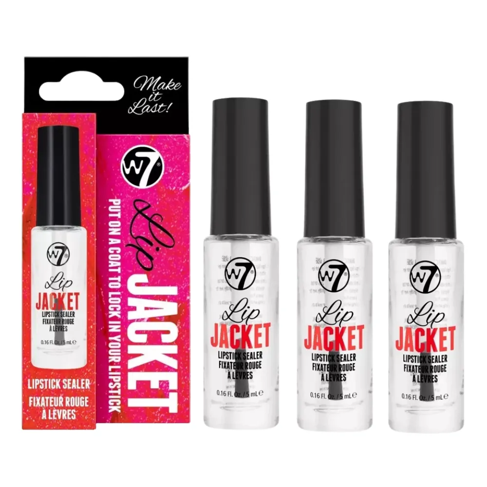 e??? 3 x W7 Cosmetics Lip Jacket a?? Lipstick Sealer 5ml (BARGAIN Pack)