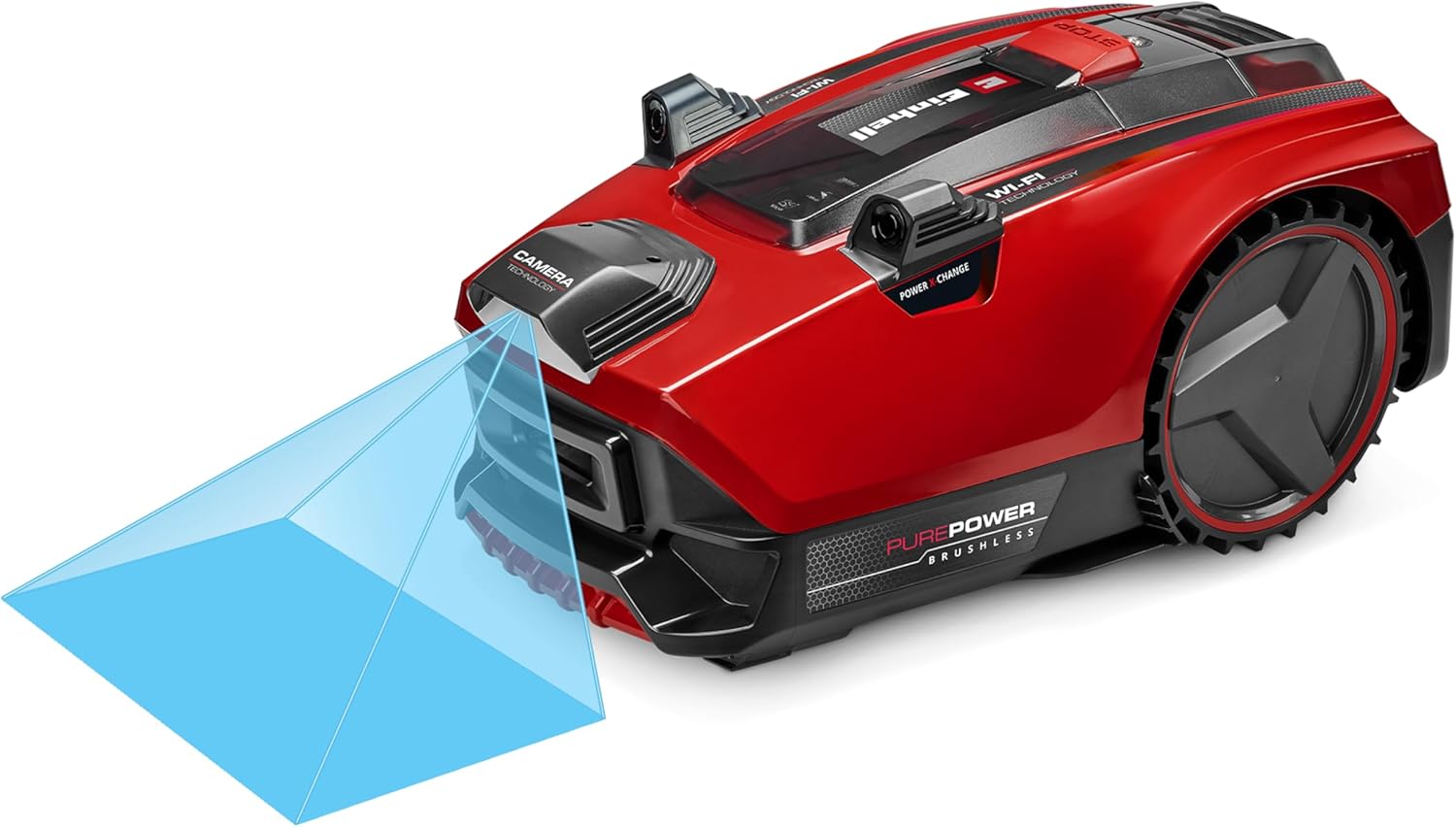 Einhell Mähroboter FREELEXO CAM Plus 600 Power X-Change (18 V, Kamera statt Begrenzungsdraht, für 600 m2, WiFi, Brushless, bis 25% Steigung, inkl. 4,0 Ah Plus Akku)